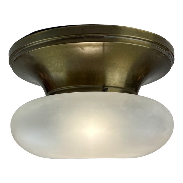 Brass and Murano Glass Ceiling Lamp, Italy, 1960s For Sale