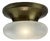 Brass and Murano Glass Ceiling Lamp, Italy, 1960s For Sale