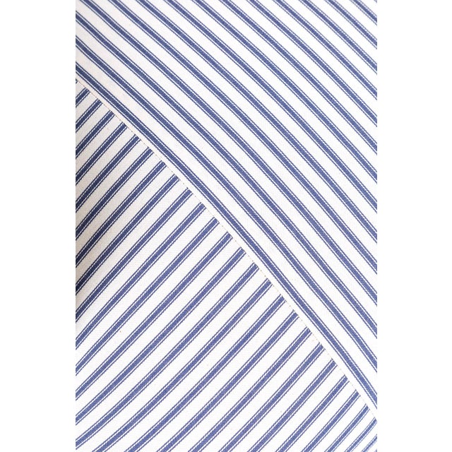 French Chairs in Princeton Ticking, Set of 2 For Sale - Image 6 of 14