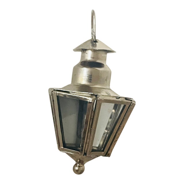 Antique Metal Lantern Christmas Ornament For Sale