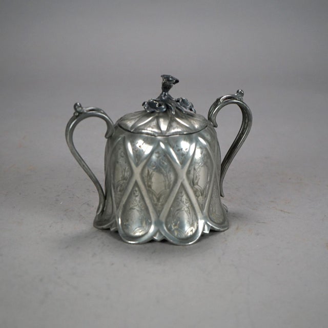 4 Piece Antique Silver Plated Tea Set, Circa 1890 For Sale - Image 11 of 12