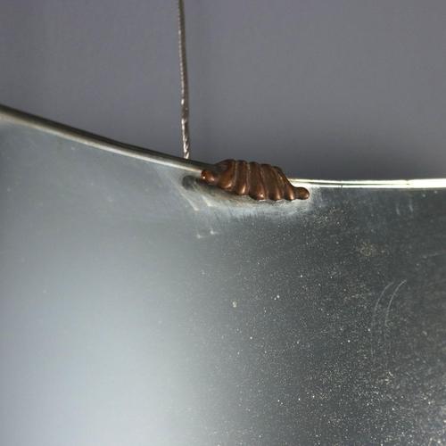 Vintage Mirror with Brass Details, 1960s For Sale - Image 4 of 12