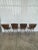 Mid Century Modern Wooden Bentwood Slatted Chairs With Iron Bases - Matching Set of 4 For Sale In Birmingham - Image 6 of 11