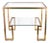 Allen Gold Two Tier Console Table For Sale