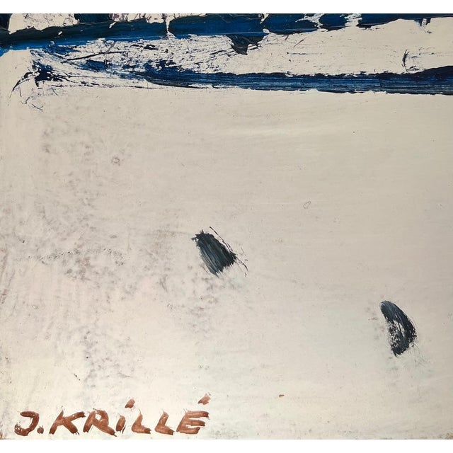 Jean Krille, Landscape 132, Oil on Masonite For Sale - Image 7 of 12
