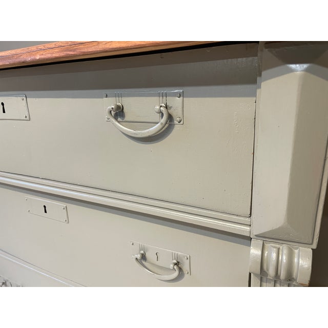 Antique Chest of Drawers in Fir, 1890s For Sale - Image 6 of 13