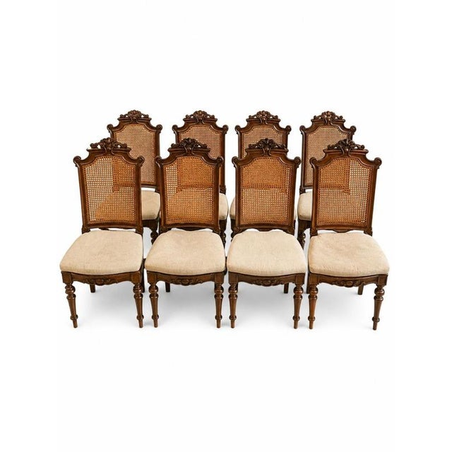 Henry II Chairs in Oak and Straw Seat, Set of 8 For Sale - Image 6 of 6
