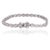 Not Yet Made - Made To Order Luxury Open Work Round Cut Diamond Tennis Bracelet for Women - New Year Gift For Sale - Image 5 of 13
