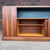 American American Studio Robert Whitley Studio Credenza – Mixed Wood W/ Teal Interior, Sculptural Case and Pulls Finished on Both Sides For Sale - Image 3 of 12