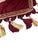 Textile Vintage Turkish Ottoman Style Velvet Accent Pillow Cover Burgundy Velvet Gold Tassel Fringe Maximalist Décor For Sale - Image 7 of 10