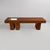 Italian modern wooden bench with metal flowerpot, 1970s Console table made entirely of solid wood with a warm finish. The...