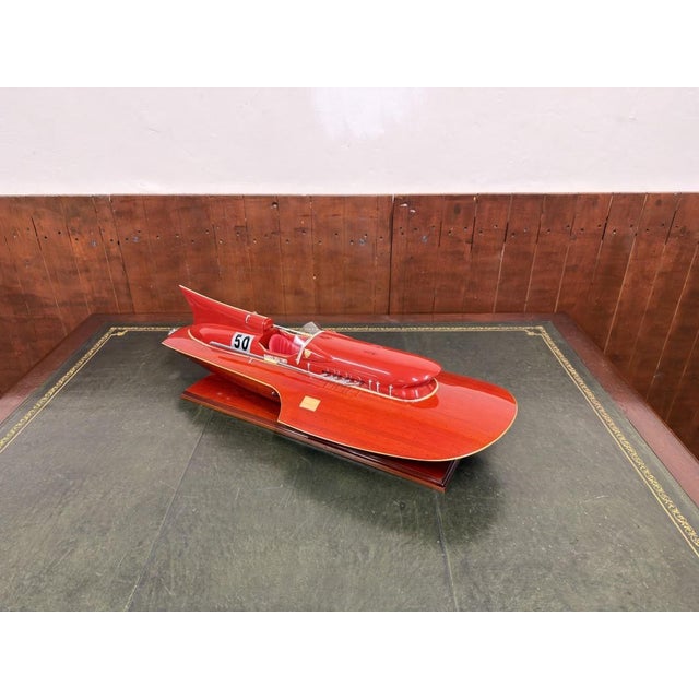 Ferrari Hydroplane Boat Model, 2010s, in Flawless conditions. Designed 1950 to 1959