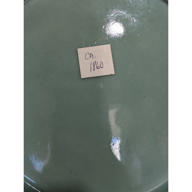 Large Antique Chinese "Long Quan" Celadon Porcelain Charger For Sale - Image 11 of 12