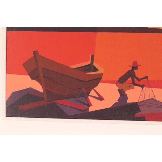 David M Gösta, Fisherman, 1950s, Oil on Canvas, Framed For Sale - Image 12 of 18