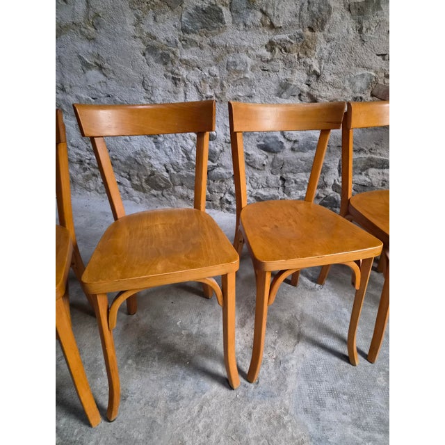 Vintage Baumann Bistro Chairs, France, 1950s, Set of 6 For Sale - Image 14 of 18