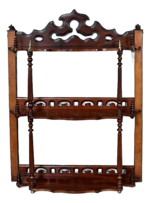 Louis-Philippe Mahogany Wall Shelf
