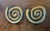 Mid-Century Modern Abstract Hand Cast Swirl Brass Napkin Rings - A Pair For Sale - Image 10 of 12