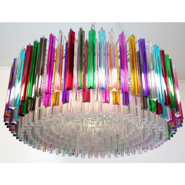 Italian Chandeliers in Multi-Colored Murano Glass, 1995, Set of 2 For Sale - Image 9 of 18