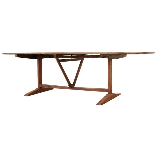 Rustic European French 19th Century Pine Vendange Wine Tasting Table For Sale - Image 3 of 11