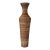 Monumental Vintage Boho Sculptural Rattan Floor Vase – 51” Organic Modern Vessel For Sale