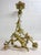 This large antique ornate gilt bronze hanging cherub chandelier is a stunning piece of architectural lighting. The...