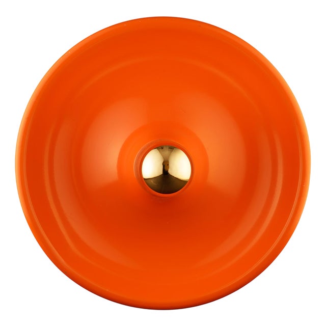 German Orange Waterdrop Wall or Ceiling Lamp from Holländer, 1960s For Sale