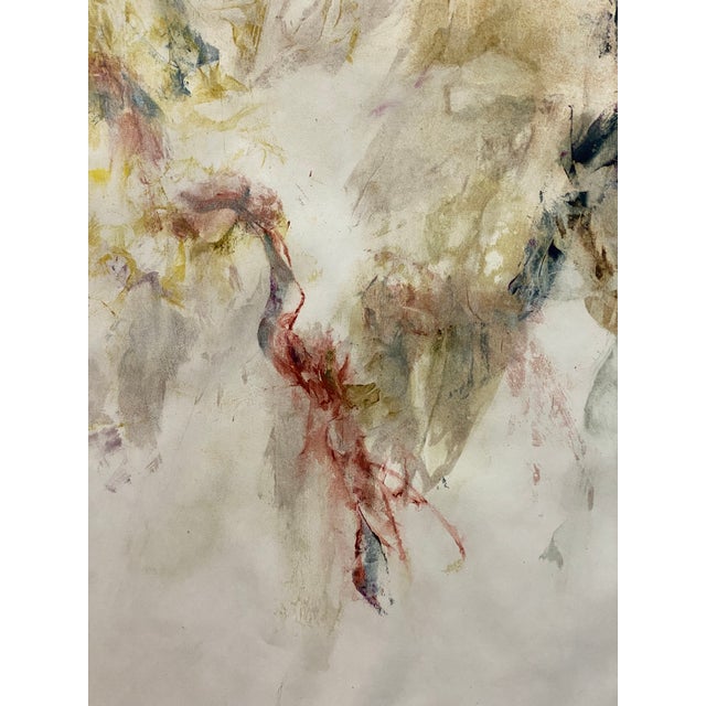 Paper Leonard Buzz Wallace Abstract Touche Painting No. 2, October 1966 For Sale - Image 7 of 14