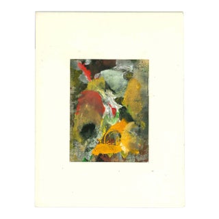 Unknown, Abstract Composition, Original Oil Painting, 1963 For Sale