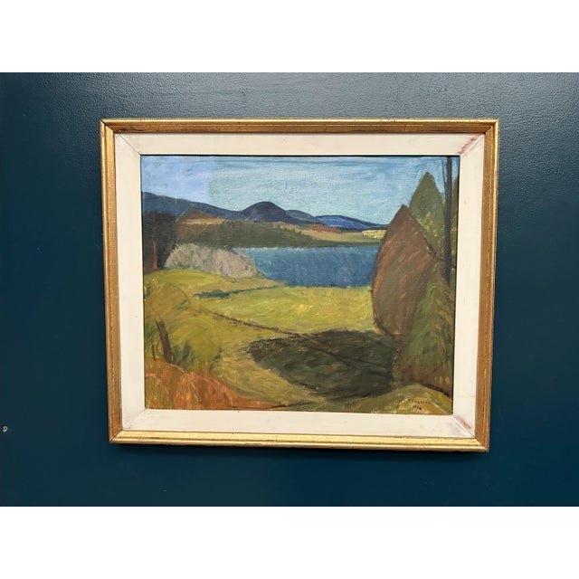 Per Englund, Landscape, 1956, Oil on Canvas For Sale - Image 11 of 15