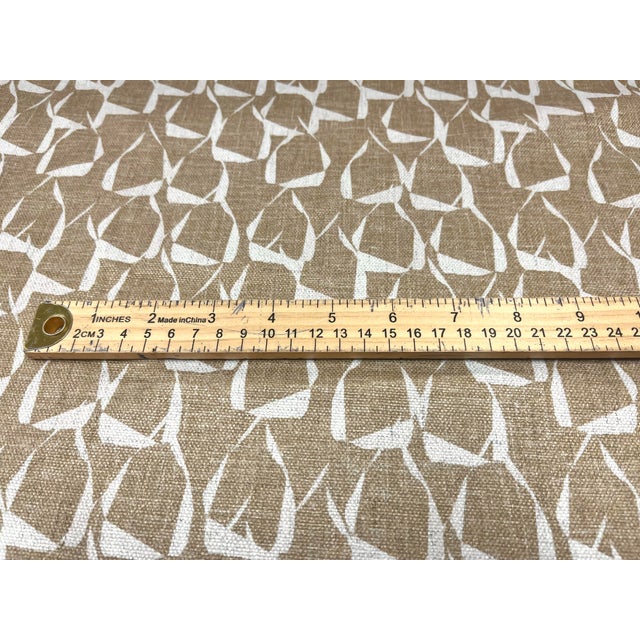 2020s Designer ‘Eke Dijon Mustard Gold Beige Abstract Water Stain Resistant Upholstery Drapery Fabric For Sale - Image 5 of 5