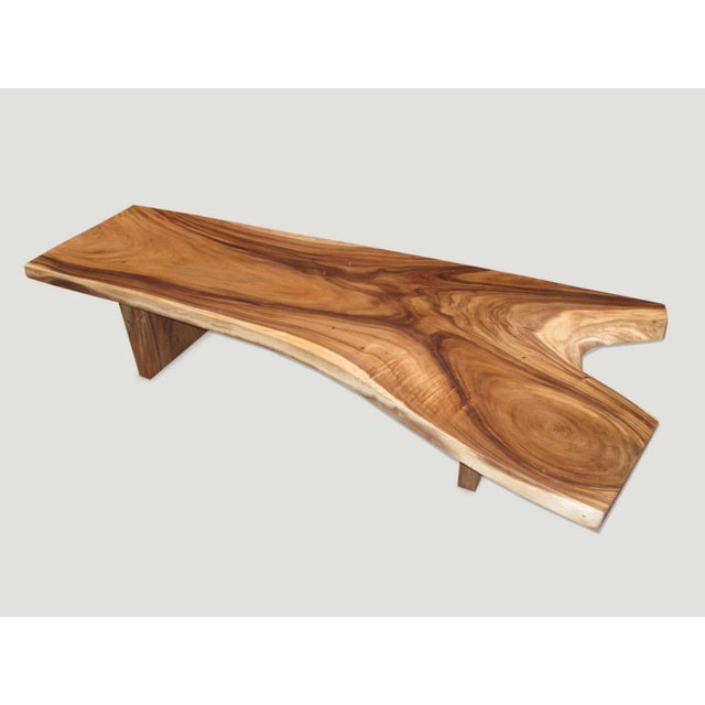 2010s Andrianna Shamaris Live Edge Suar Wood Dining Table For Sale - Image 5 of 5