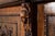 English Carved Oak Breakfront Glazed Bookcase, 1870s For Sale - Image 10 of 18