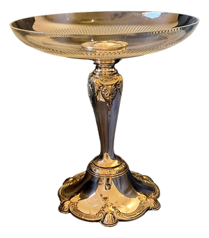 Silver-Plated and Cut Glass Tazza from WMF, 1910-1924