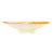 1950s Very Large 1950's Mid-Century Modern Fratelli Toso Oversized Italian Murano Art Glass White, Orange, & Gold Fleck Footed Centerpiece Bowl For Sale - Image 5 of 9