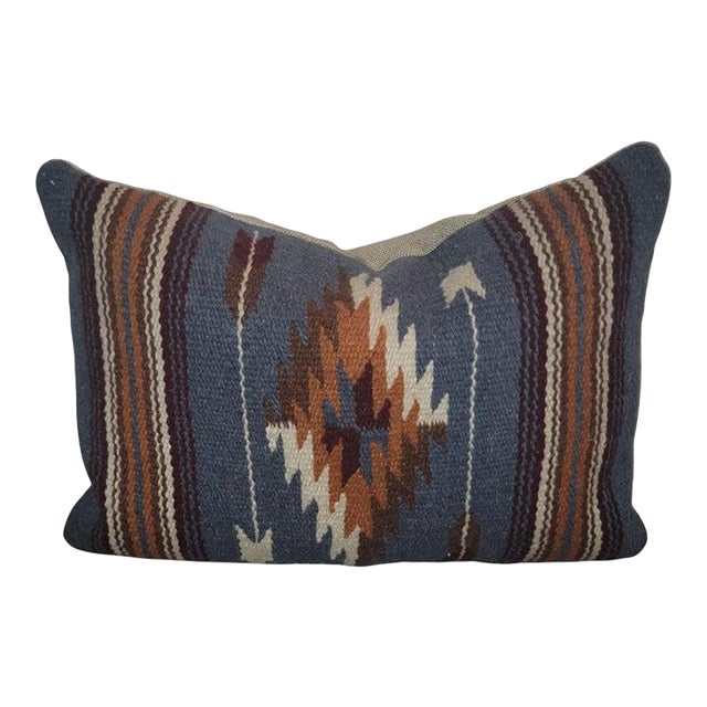 Wool Mexican Indian Pillow For Sale