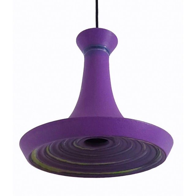 1970s Mid-Century Modern West German Pottery Lamp, 1970s For Sale - Image 5 of 5