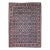 Vintage Persian Tabriz Afshan Rug, Hand-Knotted Wool, Allover Geometric Caucasian Kuba Pattern, Navy & Red, 7x10 For Sale