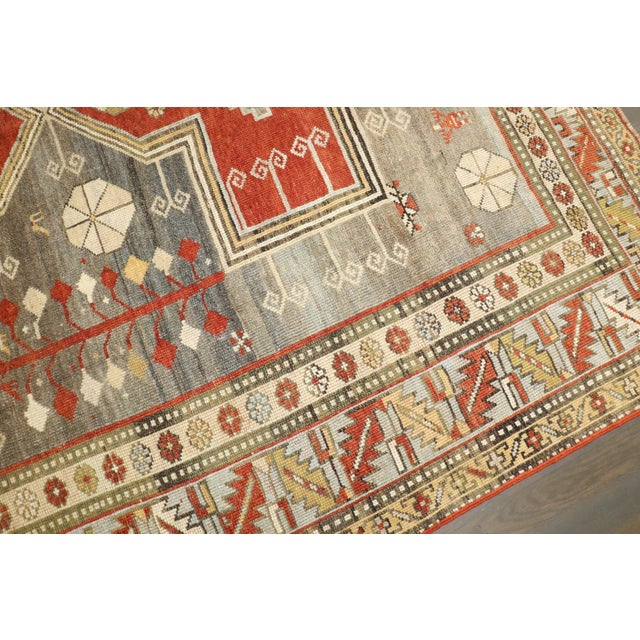Early 20th Century Antique Geometric Decorative Kazak Rug no. j5324 For Sale - Image 5 of 7
