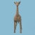 From the Mario Lopez Torres Giraffe Collection, The Small Giraffe is constructed with an iron frame and wrapped rattan,...