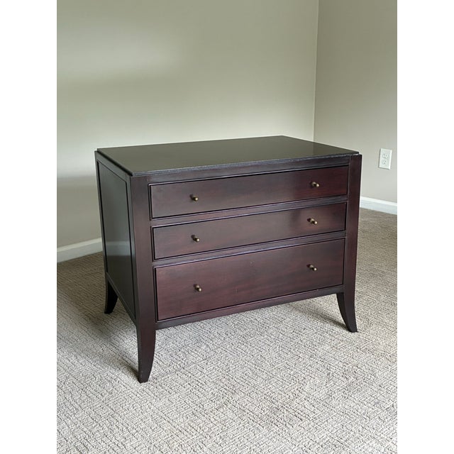 Brown Pair of Barbara Berry for Baker Mahogany Commode Nightstand / End Tables For Sale - Image 8 of 10