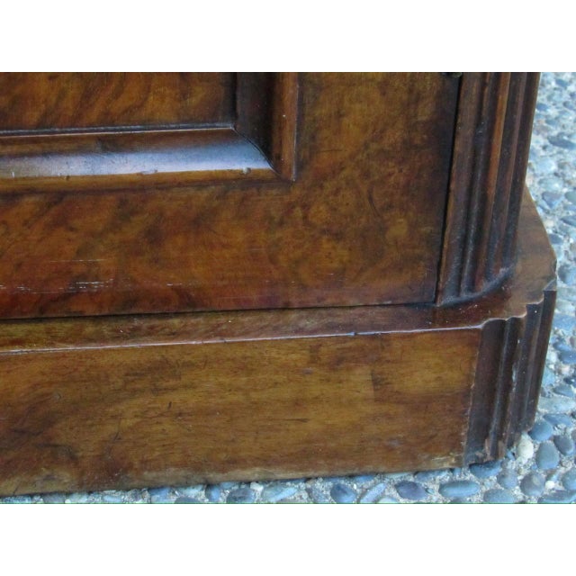 Antique French Burl Walnut Nightstand For Sale - Image 11 of 18