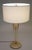 Modern Atomic Modern Brass Tripod Cerused Ash Wood Table Lamp Lightolier Gerald Thurston 1950's For Sale - Image 3 of 9