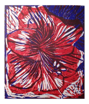 Barbara Wagner "Riot" Limited Edition Woodcut Print 2017
