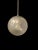 Silver Ceiling Pendant with Cracked Glass Dome, 1930s For Sale - Image 8 of 13