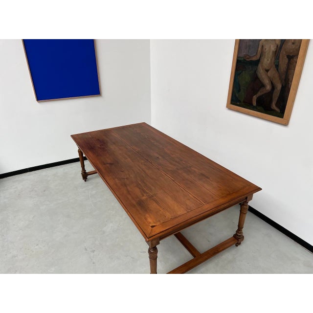 Brown Large Conference Table, 1950s For Sale - Image 8 of 18