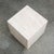 1970s Mid Century Modern Side Table Square Travertine Stone White End Nightstand MCM For Sale - Image 9 of 12