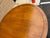 Neoclassical Vintage Biedermeier Style Fruitwood Pedestal Inlaid Round Dining Table With 3 Leaves For Sale - Image 3 of 12