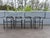 Set of Eight Attributed Artelano Black Leather Arm Chairs, Italy 1980s For Sale - Image 10 of 18