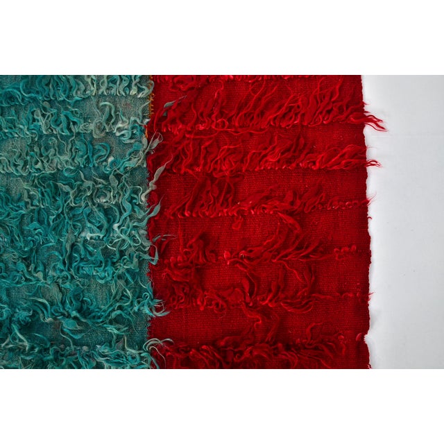 Vintage AngORA Wool Kurdish Rug For Sale - Image 4 of 10