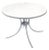 1950s 1950s Round White Metal Outdoor Patio Table For Sale - Image 5 of 5